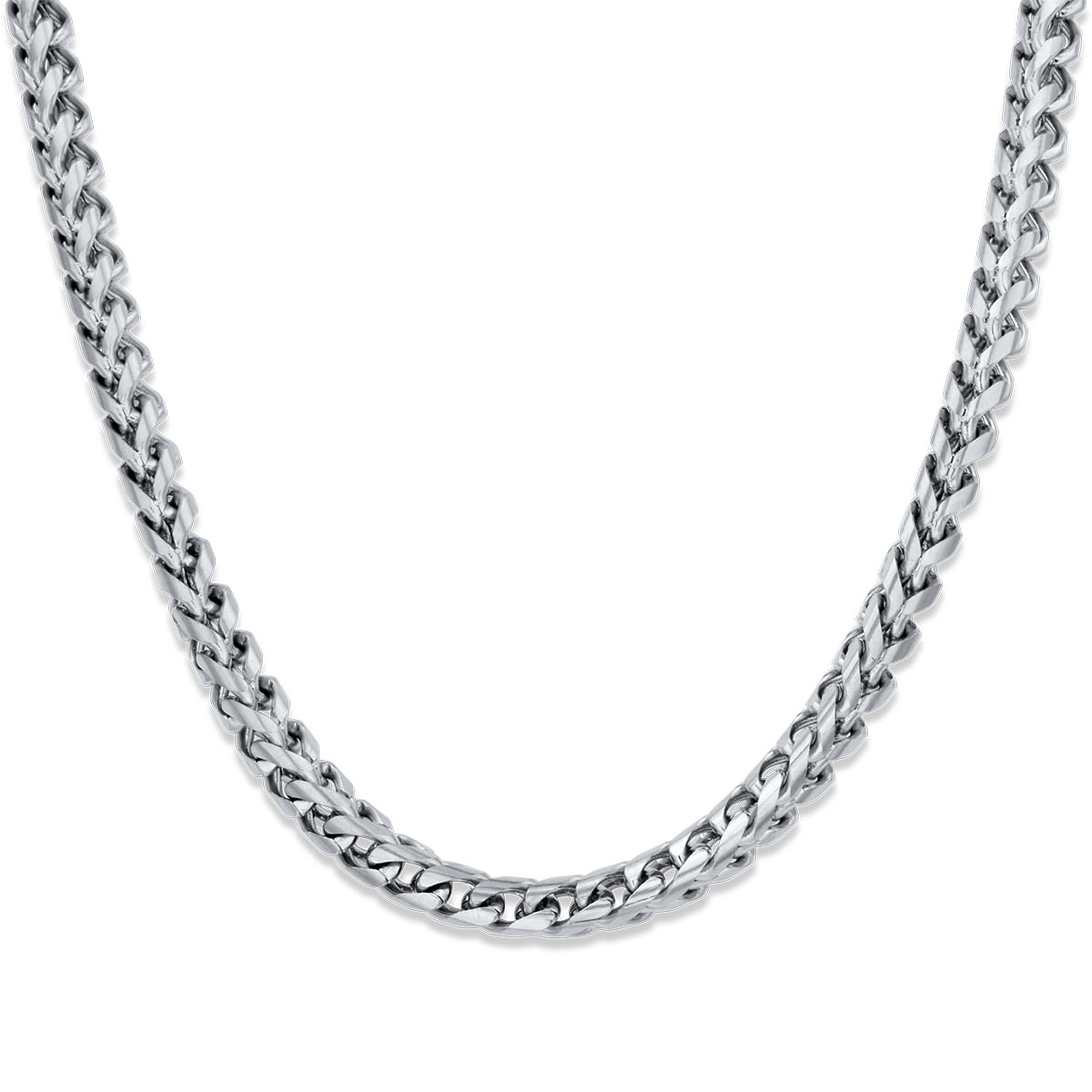 Alpha Chain Silver 6MM Αλυσίδα λαιμού από ανοξείδωτο ατσάλι 316L